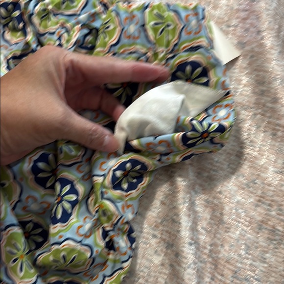 Zara Wide Leg Blue and Green Wide Pants - Picture 5 of 6